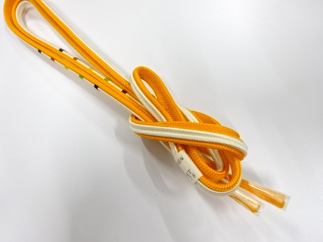 JAPANESE KIMONO / UNUSED HAND-TIED OBIJIME